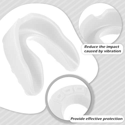 Kathfly 100Pack Sport Mouth Guard Bulk Athletic Mouthguard, White - color: White