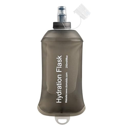 250ml Soft Flask Soft Water Bottle for Running, Hiking, Cycling and Climbing - Grey - color: 250ml, grey