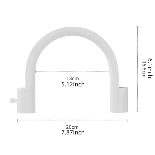 Aquarium Water Tube Clip U Shape Hose Clamp 20x15.5cm (7.87x6.1 inch) Solid Buckle Fixation PP Bracket for Fish Tank Home