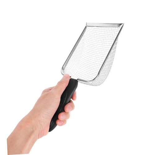 WOONEKY Sand Sifter Shovel Reptile Stainless Steel Mesh Litter Scoop Easy to Clean
