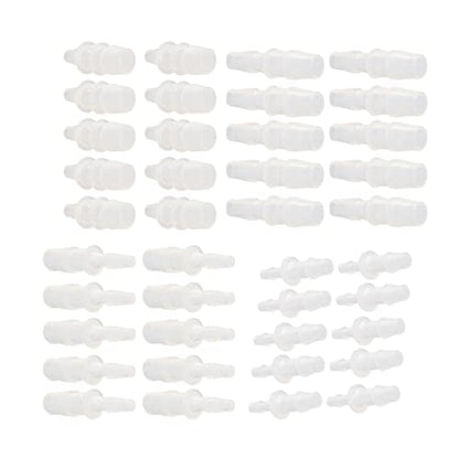 Hose Fitting, 10Pcs Multi-size Equal Barb Reducer Fitting PP Aquarium Connector Joint for Aquariums and Fish Tank Air Pump(4.8-7.9)