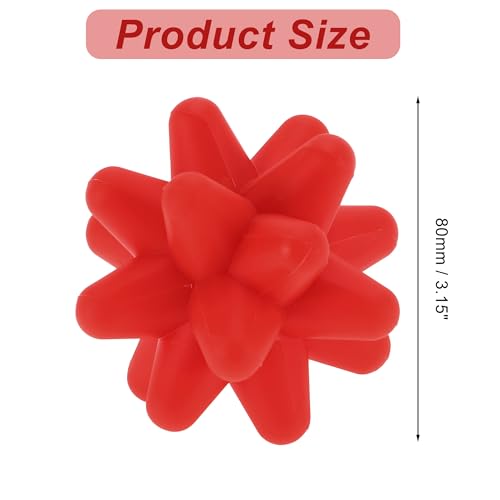 VOCOSTE Silicone Massage Ball, Fascia Massage Ball Tool for Trigger Point Pain Release, Foot Acupoint Trigger, Myofascial Massager for Exercise, Red