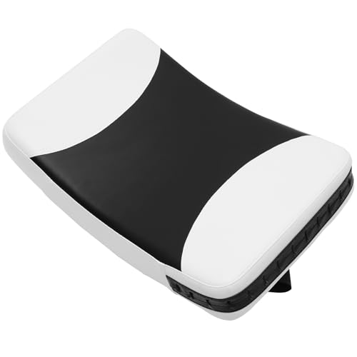 Kisangel Taekwondo Kicking Pad Black White Large Curved Handheld Sparring Target Board for Karate Martial Arts Training