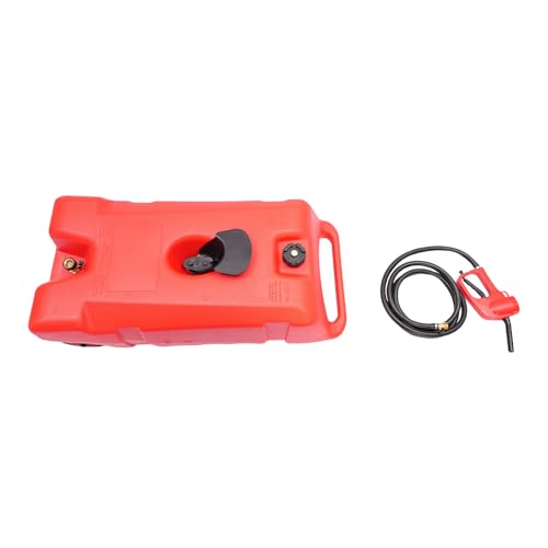 Marine Portable Boat Fuel Tank, Outboard Marine Boat Tank with Transfer Hose, Storage Marine Tan for Outboard Engine, Fishing Boat, Yacht, Diesel/Gasoline Container