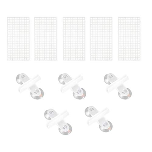 balacoo 10pcs Bottom Plate for Fish Tank Isolation Creative Segregation Boards Clips Safe Material for Betta Fish and Breeding Easy Installation to Prevent