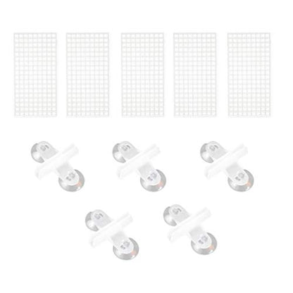 balacoo 10pcs Bottom Plate for Fish Tank Isolation Creative Segregation Boards Clips Safe Material for Betta Fish and Breeding Easy Installation to Prevent