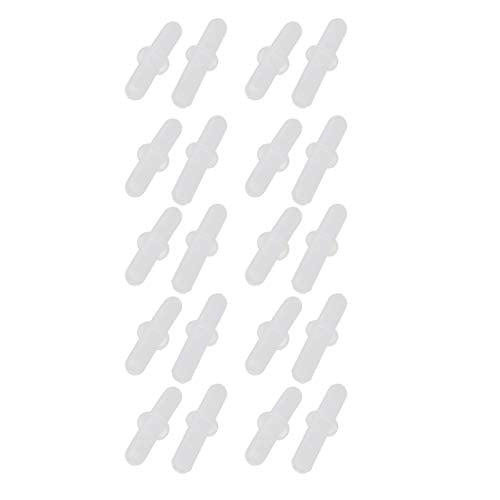uxcell 20pcs 3mm ID 5mm OD Flexible Straight PVC Connector for Hose Oxygen Pipe