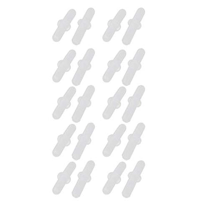 uxcell 20pcs 3mm ID 5mm OD Flexible Straight PVC Connector for Hose Oxygen Pipe