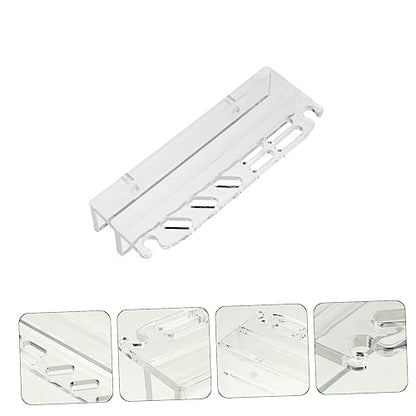 UKCOCO Acrylic Aquarium Tool Holder Water Plants Maintenance Organizer Rack for Aquatic Tools Storage Stand for Fish Tank Cleaning and Care