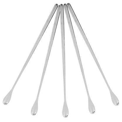 Toyvian 5pcs Durable Pet Food Scoops Ergonomic Reptile Feeding Utensils for Lizards and Small Animals Lightweight and Portable for Home and Aquarium Use