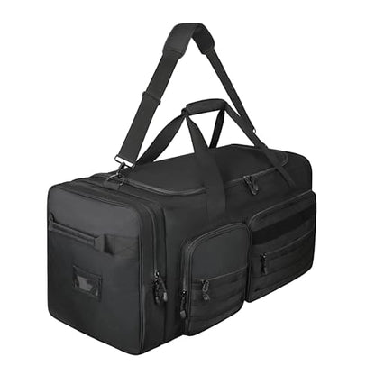 Goloni 130L 튼튼한 대형 더플 장비 가방, 신발 수납 공간이 있는 캐처 기어 백, 야구 더플 백 - color: 블랙.