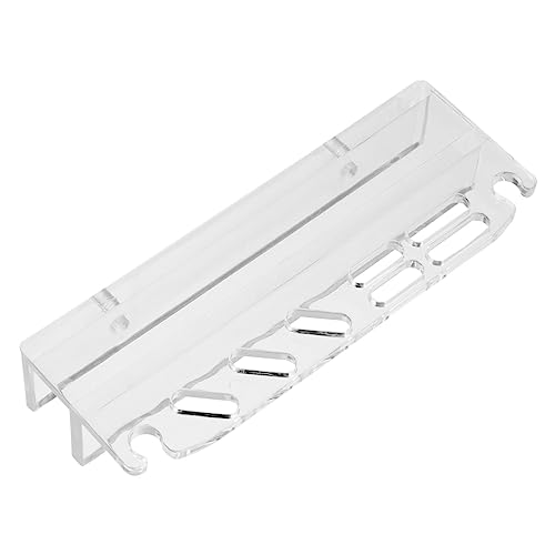 TOYANDONA Acrylic Fish Tank Tool Holder Seven Storage Organizer for Aquarium Cleaning Tools Maintenance Stand for Easy Access and Installation