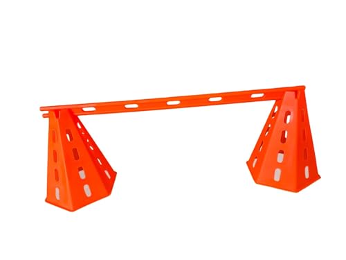 Arriba Sports Cone Hurdle Set; Training Cones and Agility Poles: Agility Training Set; 12 Cones and 6 Agility Poles with Carry Bag