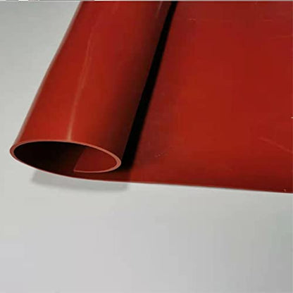 Goanilad Red/Black Silicone Rubber Sheet Plate, High Temperature Resistance 1mm 2mm 3mm 4mm 5mm 500x500mm Silikon Rubber Mat(Black,1) - color: Black, size: 1