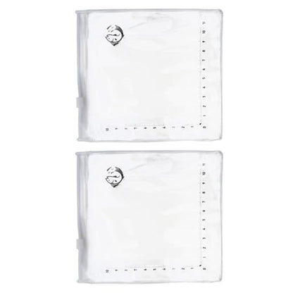 Clear Fishing Bag with Measurement Scale Light Weight PVC Materials for Safe Fish Transport and Observation Foldable Fishing Tool Bag - color: 2 Pack