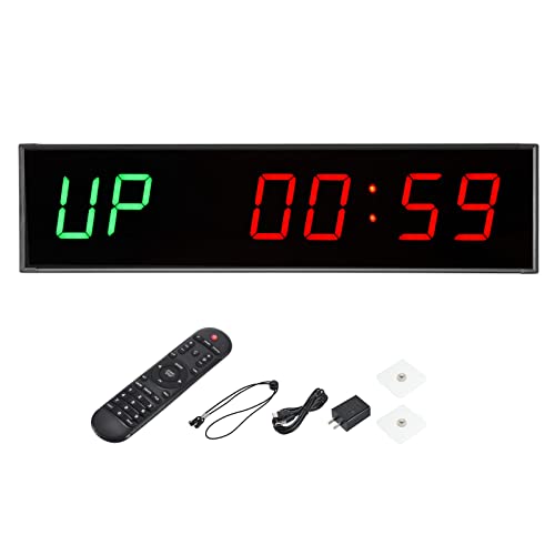 PATIKIL LED Gym Timer Workout Timer Interval Timer Clock Wall Clock 11.4"