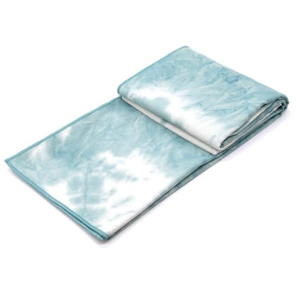Eunzel Hot Yoga Mat Towel, Ultra-Absorbent Microfiber 72" x 26.5" - color: Z-lavender& Mint Green (2 Pack )