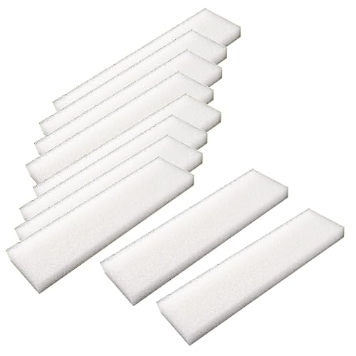 10 Pcs Aquarium Bio Sponge White Foam Filter Pads for Hagen Fluval 404, 405, 406, 407 (A-226) Filtration Systems - size: 10 PCS
