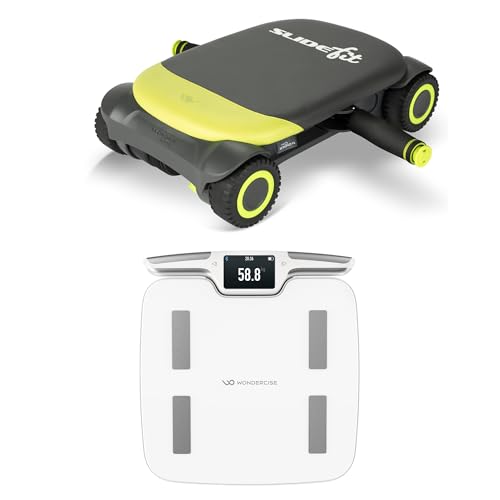 Wonder Core Slide Fit Ab Roller with 4 Wheels; Wonder Core FitSpec, Smart Scale, Digital Bathroom Weight Machine