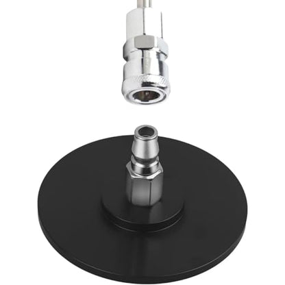 Vac-U-Lock Suction Cup Adapter Quick Connect Device Accessories for Cupping Machine Durable Aluminum 3.94 Inch Strong Suction Cups Compatible with Vac U Lock Systems Replacement Parts (Black) - color: Black