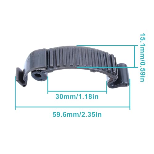 4 Pcs Top Cylinder Cover Snap Clip Buckle 503894701 Compatible with Husqvarna 346 351 353 356BT 356BF 357 359 435 435E 440E 445 450 450E 570 575 576 Chainsaw Replace 503894701 - color: Black