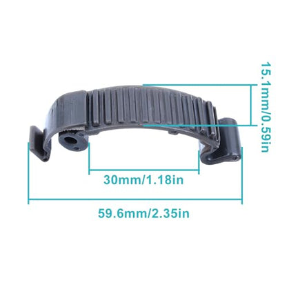 4 Pcs Top Cylinder Cover Snap Clip Buckle 503894701 Compatible with Husqvarna 346 351 353 356BT 356BF 357 359 435 435E 440E 445 450 450E 570 575 576 Chainsaw Replace 503894701 - color: Black