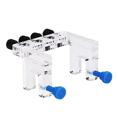 Dosing Pump Tube Holder, Test Tube Holder Transparency Hanging 4 Way Tube Holder with Screw Aquarium Soft Tube Fixture Holder Acrylic Tube Holder for Holding Dosing Pump Soft Hose