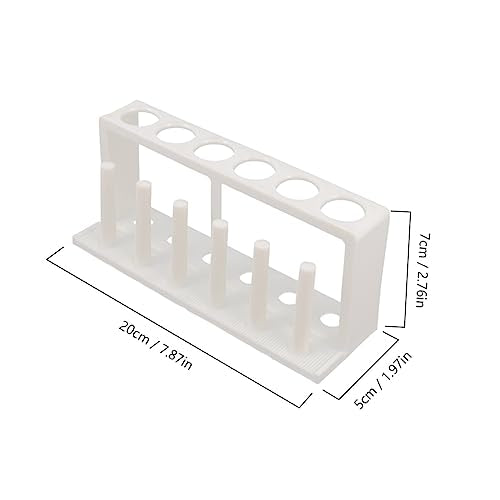 Cylindrical Holder for Test Tube Freshwater Test Kit Aquarium Rack 6 Tube Organizer