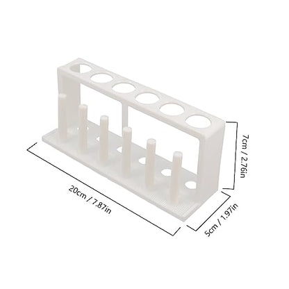 Cylindrical Holder for Test Tube Freshwater Test Kit Aquarium Rack 6 Tube Organizer