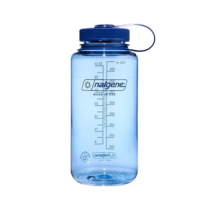Nalgene 32 oz Wide Mouth Water Bottle, Baby Blue - color: Baby Blue, size: 32 Ounces