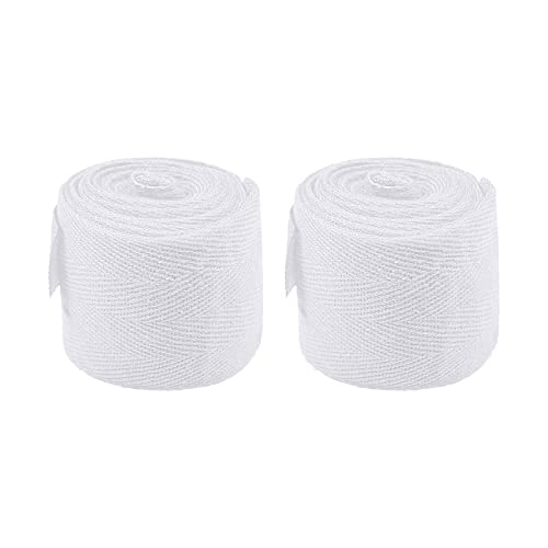 Boxing Hand Wraps Perfect Elastic Stretch Inner Boxing Gloves for Men & Women Boxing Handwraps Bandages Hand Protection Martial Arts Fighting Muay Thai Sanda for Men & Women (Pair) - color: White