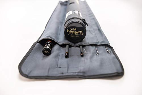 Moonshine Rod Company Fast Action Fly Fishing Rod – Carbon Fiber Graphite Rod with Zippered Travel Case – Drifter II, Vesper, Epiphany ESN, Outcast, Phantom & Rambler Series - 2WT up to 12WT Rods