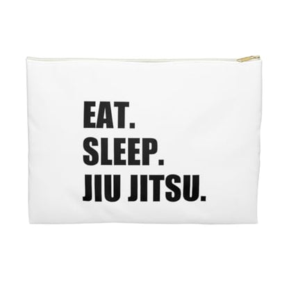 3dRose Eat Sleep Jiu Jitsu - Japanese martial art - Ju Jutsu Jujutsu jujitsu Accessory Pouch Small - size: Small