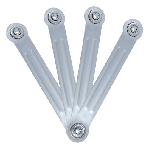 Glider Bearing Arm Bracket Replacement, 4Pcs Silver, 9.9 Inch Length & 7.5 Inch Hole Center, Hardware Rocker Parts for Patio Glider, Garden Bench, and Chair Repair - color: Silver, size: L 9.9" x 7.5" Centers