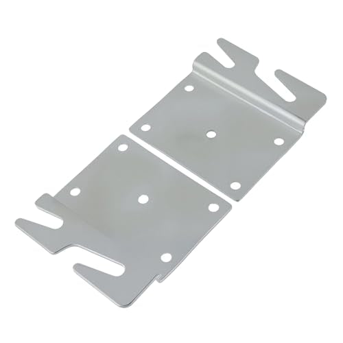 Mcredy 2 Pcs Heavy Duty Wood Bed Rail Hooks Plates Replacement with Screws | Universal Bed Frame Hooks, For Frame Brackets Headboard Footboard - size: Silver-2 Pcs