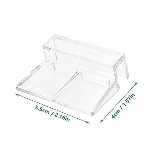 10pcs Transparent Fish Tank Cover Support Racks Easy to Install Aquarium Bracket for Secure Lid Holding Acrylic Material for Various Aquariums