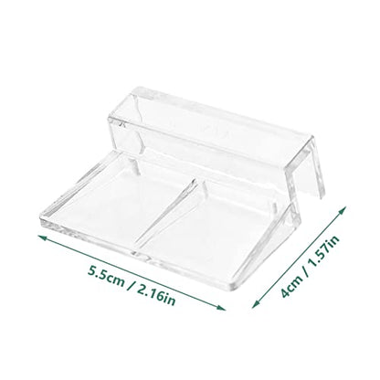 10pcs Transparent Fish Tank Cover Support Racks Easy to Install Aquarium Bracket for Secure Lid Holding Acrylic Material for Various Aquariums