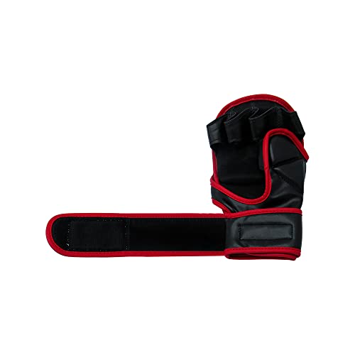 TMA MMA Gloves Sparring Grappling, Hybrid Martial Arts Mitts Men Women, Muay Thai, Punching Bag Kickboxing - size: Large-X-Large