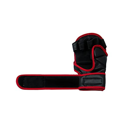 TMA MMA Gloves Sparring Grappling, Hybrid Martial Arts Mitts Men Women, Muay Thai, Punching Bag Kickboxing - size: Large-X-Large