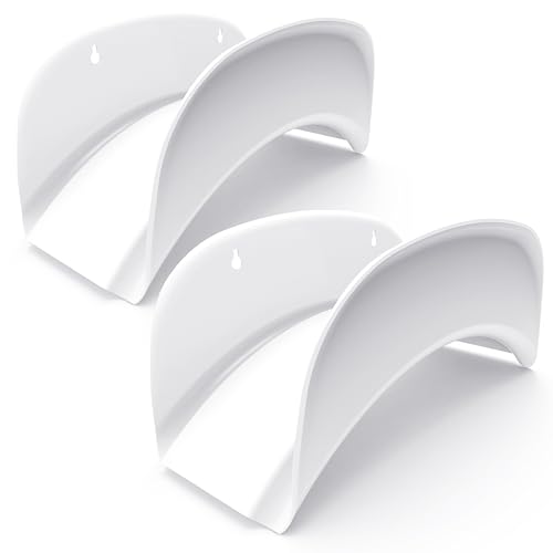 Gardzen 2-Pack Heavy Duty Hose Hanger Wall Mount, Metal Hose Holder, Hook, Rack, Support for Outside, White - size: 2 Pack
