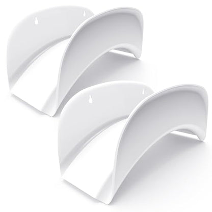 Gardzen 2-Pack Heavy Duty Hose Hanger Wall Mount, Metal Hose Holder, Hook, Rack, Support for Outside, White - size: 2 Pack