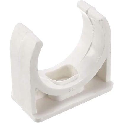 40 Pcs U-Shaped PVC Water Pipe Clamps, Clips Fit for 1" (25mm) Pipes, TV Trays Tubing Hanger Support Pex Tubing (White 25mm) - size: 25mm,40Pcs(White)