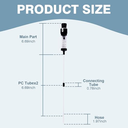 Aquarium Siphon Cleaner for Waste Remover Coral Feeder Fish Feeder, Upgraded 21inch Aquarium Siphon Pipette Sand Cleaner, Fish Tank Feeding Tube