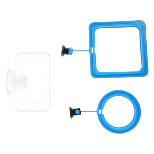3pcs Fish Feeding Rings Set with Suction Cups Fish Feeder Circles for Aquarium Tanks for Freshwater