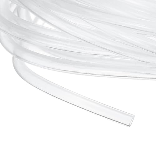 uxcell Clear PVC Tubing, 1mm ID x 1.6mm OD - 15ft PVC Tube Lightweight Vinyl Hose, Transparent Flexible Plastic Water Tubing for Air Oil Water Transfer Aquarium Irrigation - size: 1mm ID x 1.6mm OD