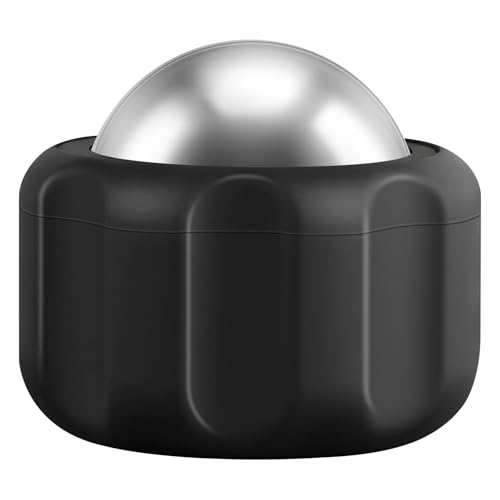 Cold Massage Roller Ball Ice Roller for Muscle Recovery-Black - color: Black