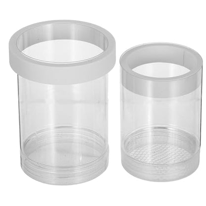 Floating Fish Incubator Breeding Isolation Box with Egg Isolation Net, Small White Aquarium Hatchery Divider for Guppy Fry Hatching and Fish Tank Nursery