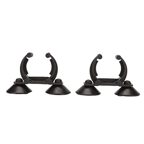 No Drill Heater Holder Clips | Strong Suction Cup Mount for Aquarium Heating Rods and Pipes