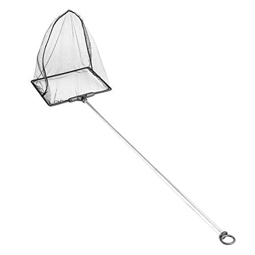 Aquarium Fish Net with Extendable Stainless Steel Long Handle Fine Mesh Net for Fish Tank