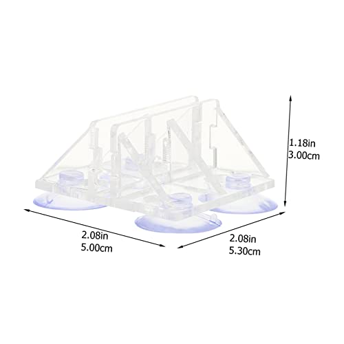 2pcs Fish Tank Isolation Clips Transparent Acrylic Divider Clamps Cups Easy Installation for Fish Separation Aquarium Divider